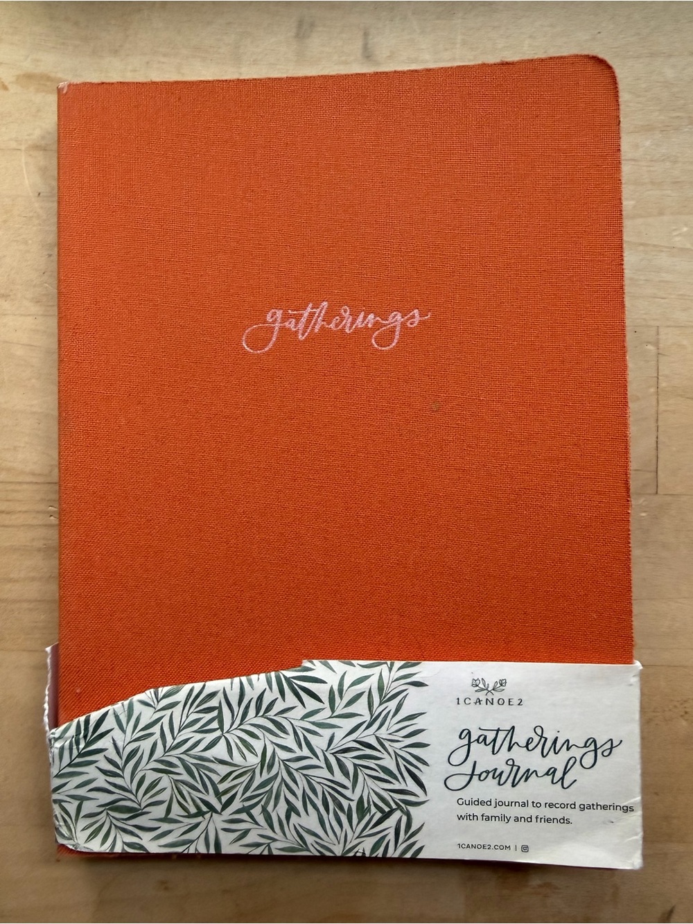 1canoe2 Gatherings Journal - Orange cottagecore hostess party planner